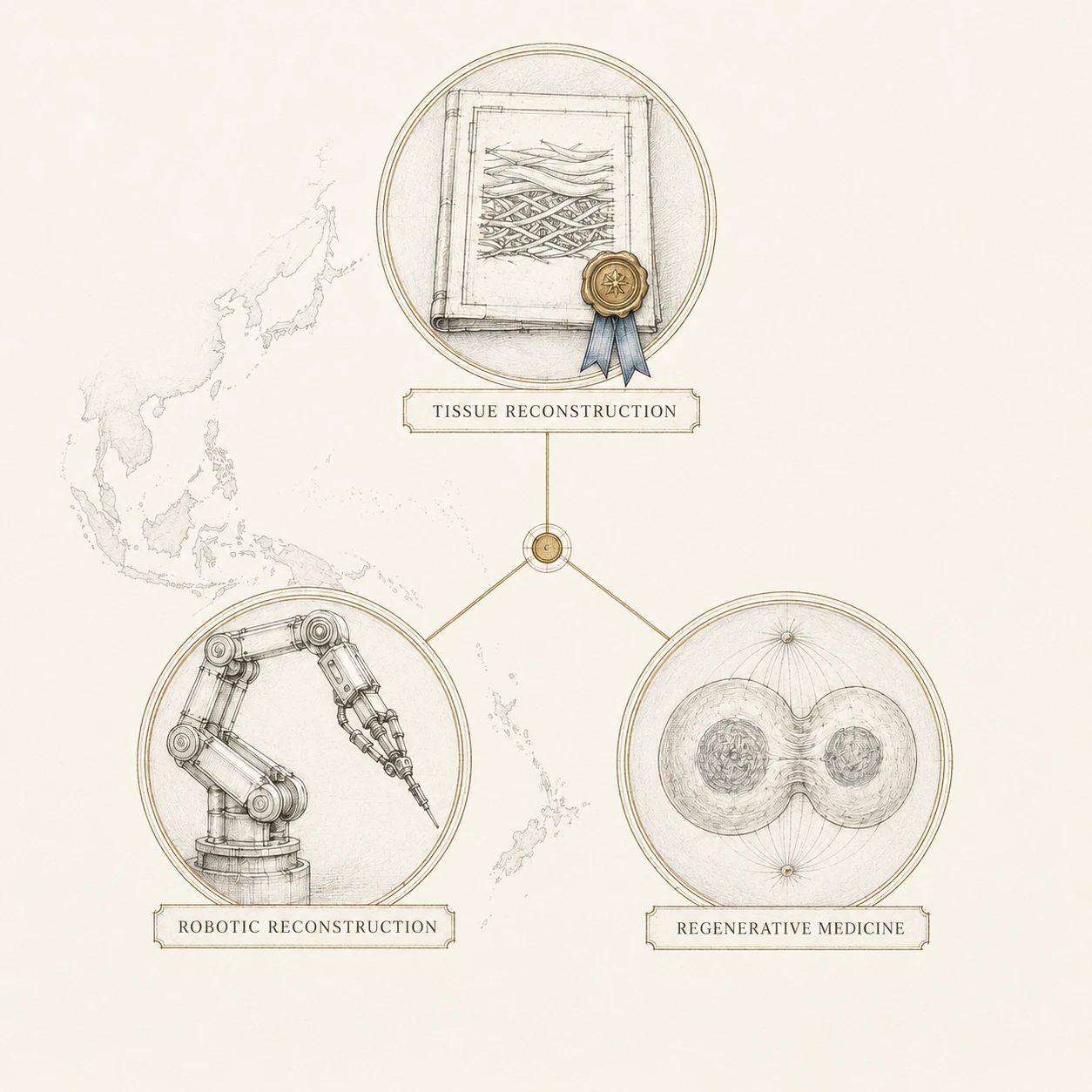 Three pillars of the Joshua Hernia System