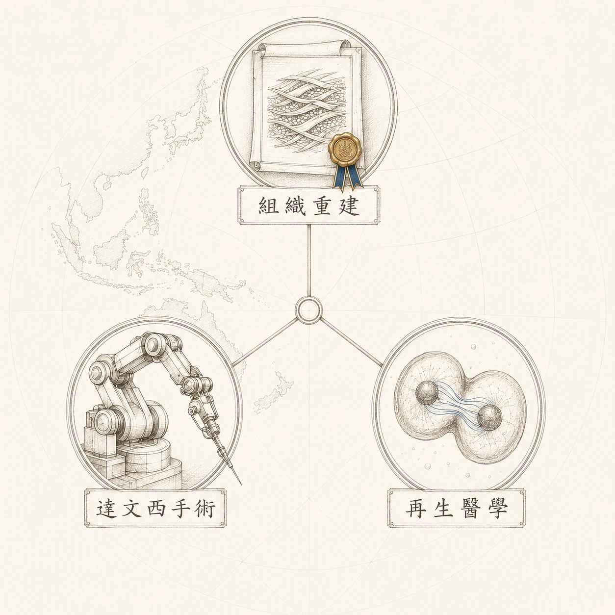 Joshua Hernia System 三大支柱示意